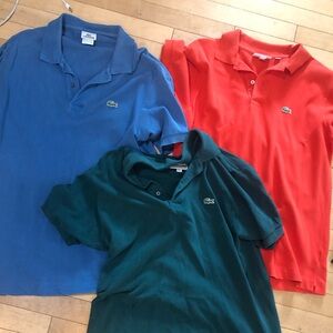 Men’s lacoste polo bundle (size M)